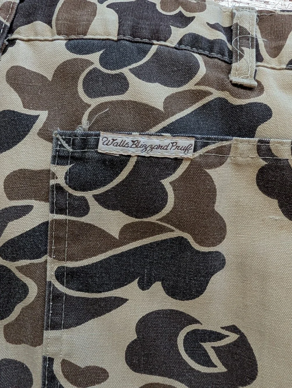 Vintage 80-90s Walls Blizzard Pruf Camo Hunting Pants Outdoor Utility Trousers